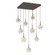 Cabochon LED Chandelier in Flat Bronze (404|CHB0093-09-FB-TC-C01-L1)