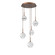 Cabochon LED Chandelier in Burnished Bronze (404|CHB0093-05-BB-WC-C01-L3)