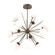 Gaia LED Chandelier in Flat Bronze (404|CHB0092-0B-FB-WL-001-L3)