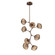 Mesa LED Chandelier in Burnished Bronze (404|CHB0089-VB-BB-B-001-L1)