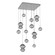 Mesa LED Chandelier in Classic Silver (404|CHB0089-12-CS-S-C01-L1)
