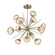 Mesa LED Chandelier in Gilded Brass (404|CHB0089-0B-GB-A-001-L3)