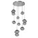 Mesa LED Chandelier in Satin Nickel (404|CHB0089-08-SN-S-C01-L3)