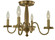 Matera Four Light Semi-Flush Mount in Brushed Brass (8|5782 BR)