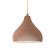 Radiance One Light Pendant in Adobe (102|CER-6560-ADOB-NCKL-BEIG-TWST)