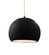 Radiance One Light Pendant in Gloss Black (102|CER-6533-BLK-MBLK-BEIG-TWST)