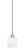 Edge One Light Mini Pendant in Brushed Nickel (200|1151-BN-4811)