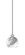 Edge One Light Mini Pendant in Brushed Nickel (200|1151-BN-4109)