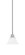 Edge One Light Mini Pendant in Brushed Nickel (200|1151-BN-311)