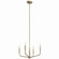 Madden Four Light Chandelier/Semi Flush Mount in Champagne Bronze (12|52716CPZ)