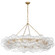 Talia LED Chandelier in Gild and Clear Swirled Glass (268|JN 5109G/CG)