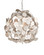 One Light Chandelier in Contemporary Silver Leaf/Contemporary Silver (142|9000-1198)