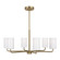 Rhett Six Light Chandelier in Midnight Black (1|GLC1026EN3/MBK)