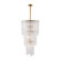 Raine Seven Light Chandelier in Clear Seedy/Antique Brass (314|DSC05)