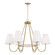 Julia Six Light Chandelier in Matte Brass (65|452761MA)