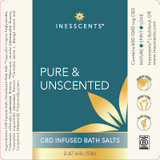 CBD Botanically Infused Bath Salt - Pure & Unscented- 1 Gallon Bucket
