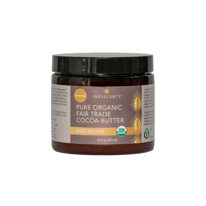 Pure Organic Fair Trade Cocoa Butter Tub 16oz.