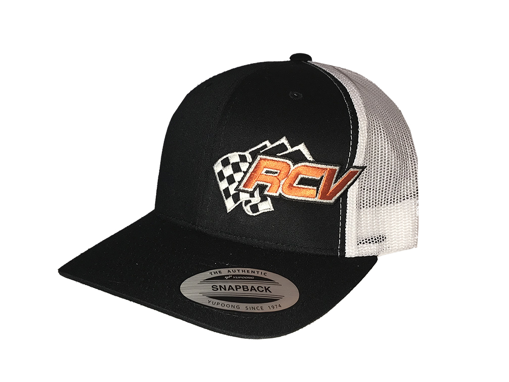 RCV Black & White Snap Back Hat