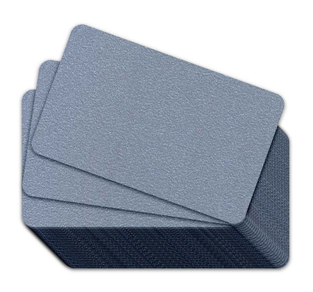 Metallic Silver Blank Plastic Cards