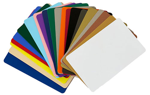 Blank Plastic Card Colors