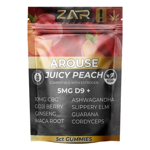 ZAR | 5ct Arouse Juicy Peach D9 THC Bag