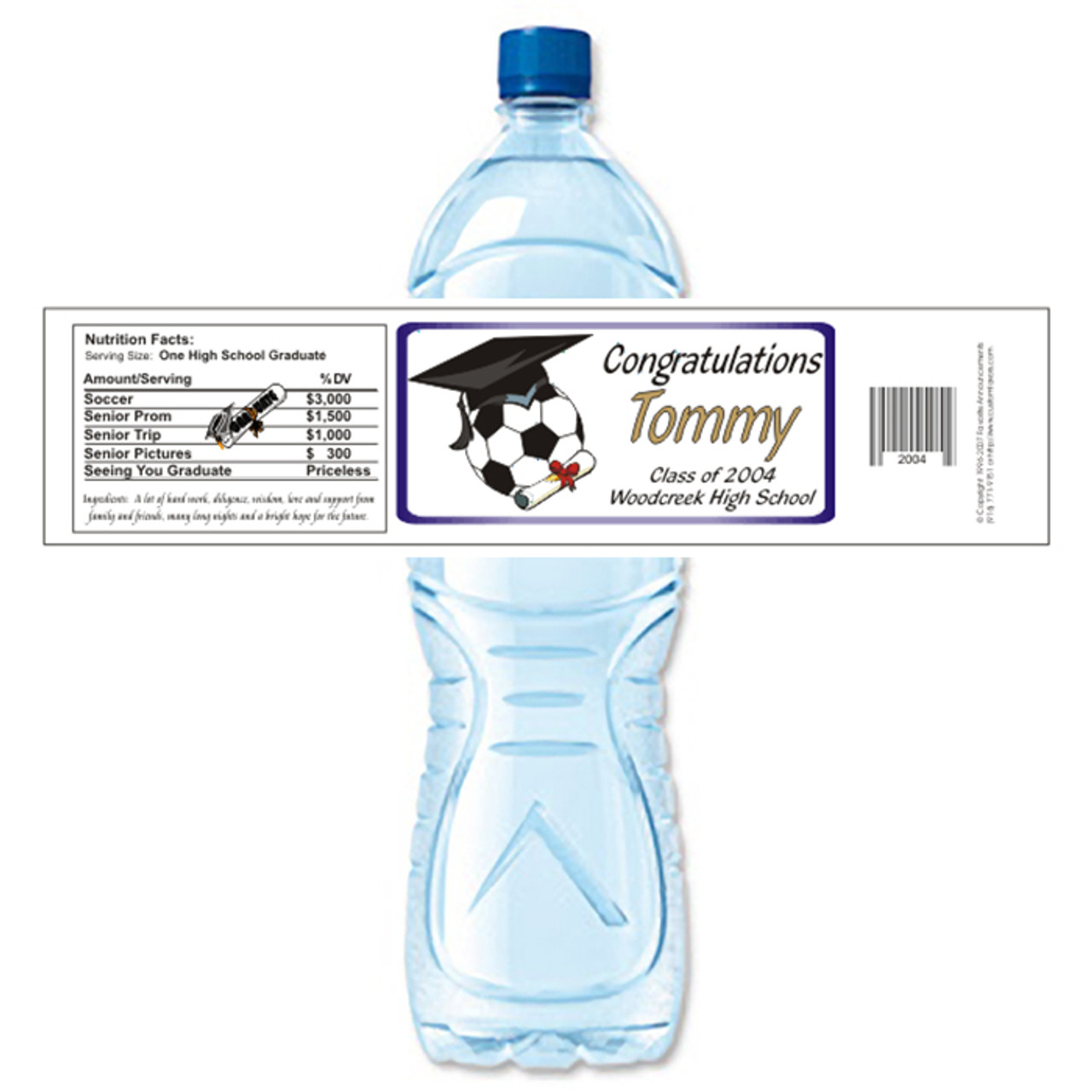 [Y168] Soccer Graduation Labels