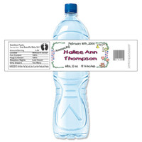 [Y64] Diaper and Pins weatherproof water bottle label