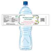 [Y41] Diaper and Pins weatherproof water bottle label