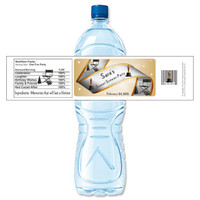 [Y637] Red Carpet Movie Birthday weatherproof water bottle label