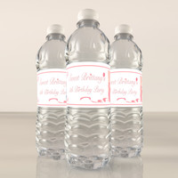 [Y90] Dance Shoes weatherproof water bottle label - front photo 