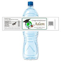 [Y157] World Graduation weatherproof water bottle label