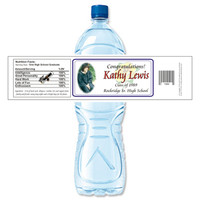[Y158] Photo Graduation weatherproof water bottle label