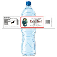 [Y313] Photo Grad Hat weatherproof water bottle label