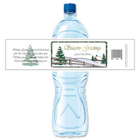 [Y187] Country Greetings weatherproof water bottle label
