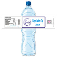 [Y489] Fathers Day 1 weatherproof water bottle label