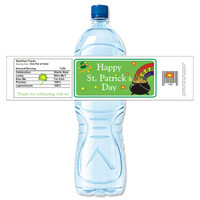 [Y493] Pot of Gold weatherproof water bottle label