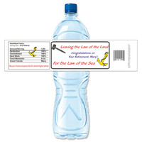 [Y248] Gavel Retirement weatherproof water bottle label