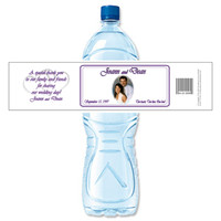 [Y274] Wedding Photo 3 weatherproof water bottle label