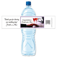 [Y371] Flutes weatherproof water bottle label