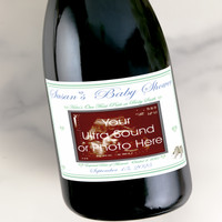 [LS22] Photo Baby Shower Custom Bottle Labels for Champagne, Wine, or Mini Liquor Bottles - perfect for table decorations