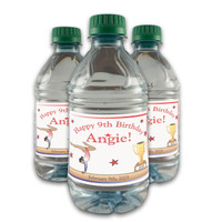 [LB030] Gymnastics Celebration Custom Bottle Labels for Champagne, Wine, or Mini Liquor Bottles - perfect for table decorations