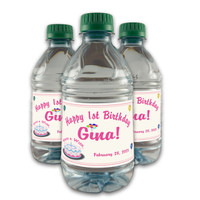 [LB060] Make a Wish - Cake 1 Custom Bottle Labels for Champagne, Wine, or Mini Liquor Bottles - perfect for table decorations