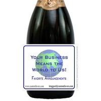 [L349] World Business Label - closeup 