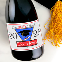 [LG14] Graduation Year Custom Bottle Labels for Champagne, Wine, or Mini Liquor Bottles - perfect for table decorations