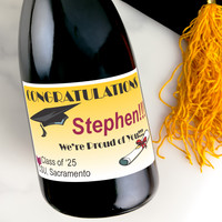 [LG05] Graduation Book Custom Bottle Labels for Champagne, Wine, or Mini Liquor Bottles - perfect for table decorations
