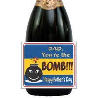 [L619] Father's Day Bomb Label - closeup 