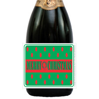 [L682] Merry Christmas Label - closeup 