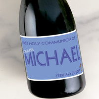 [LR024] Colrd Bkgd-other colors avail Custom Bottle Labels for Champagne, Wine, or Mini Liquor Bottles - perfect for table decorations