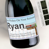 [LT19] Mailbox Custom Bottle Labels for Champagne, Wine, or Mini Liquor Bottles - perfect for table decorations
