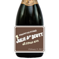 [L673] Wonka Wedding Label - closeup 